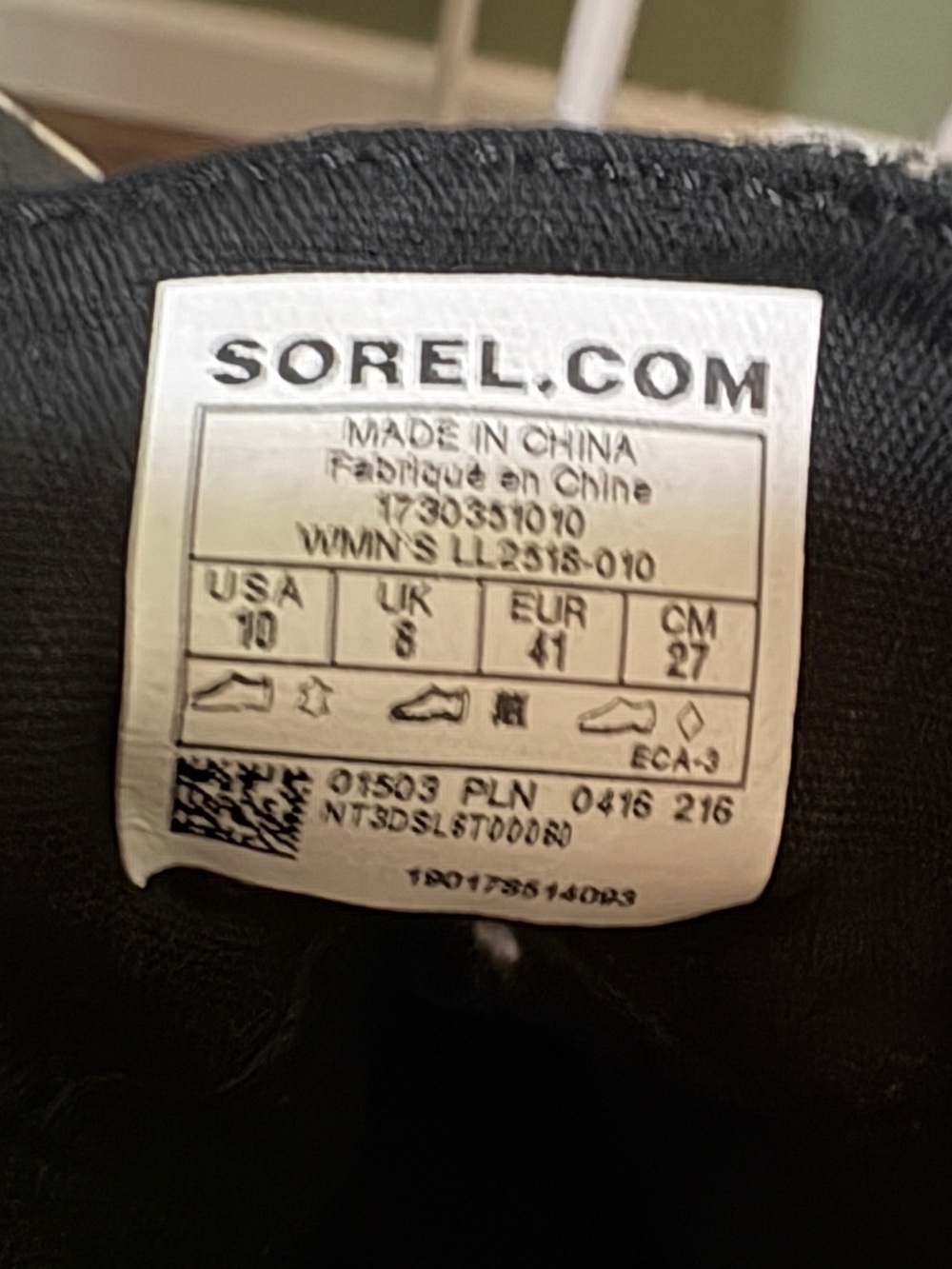Sorel Black & White Plaid Lace-Up Ankle Duck Boots - Picture 6 of 6